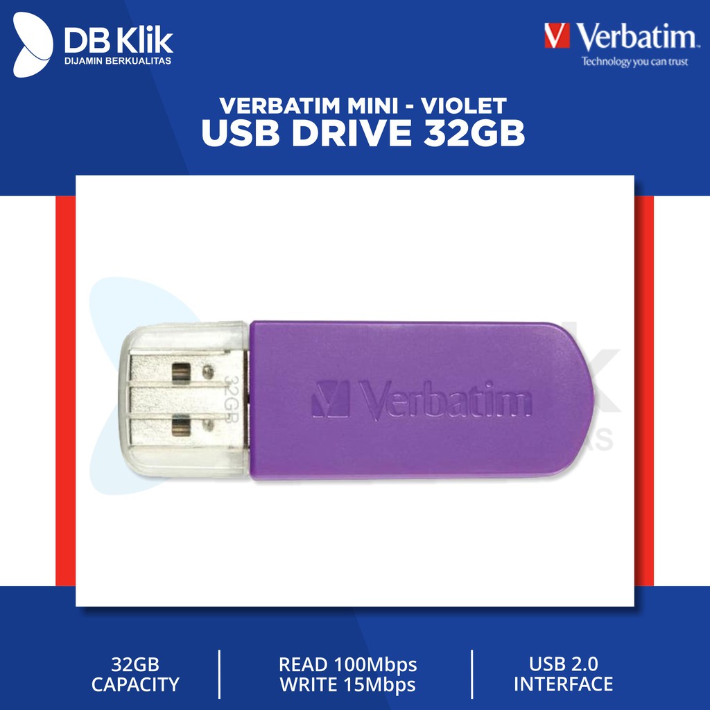 Verbatim Mini USB Drive 32GB &quot;Violet&quot;