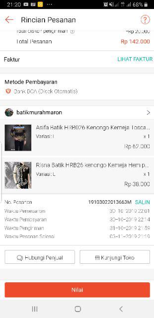 Risna Batik Hrb26 Kenongo Kemeja Hem Pendek Padi Pekalongan M L Xl Murah Keren Batik Pria Wajik Biru
