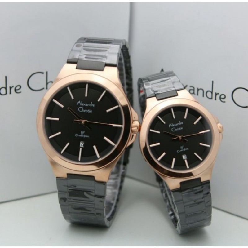 JAM TANGAN ALEXANDRE CHRISTIE ORIGINAL COUPLE AC8634/AC 8634 READY TERMURAH JAM PRIA WANITA