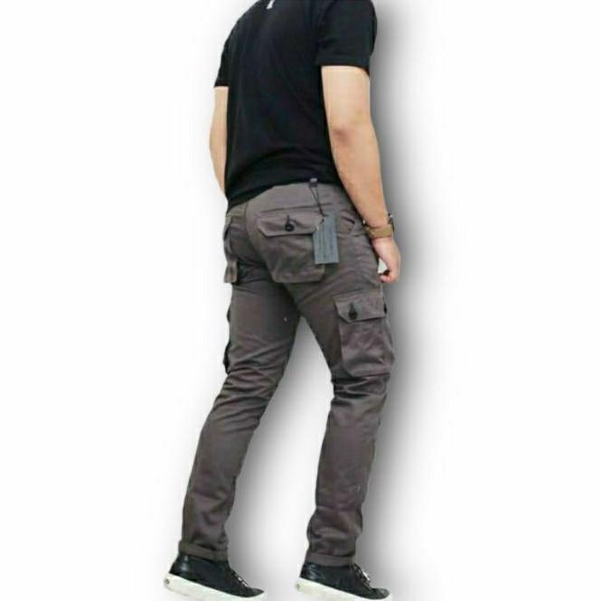 CELANA CHINO MODEL CARGO PANJANG BAHAN KATUN STRETCH/MELAR