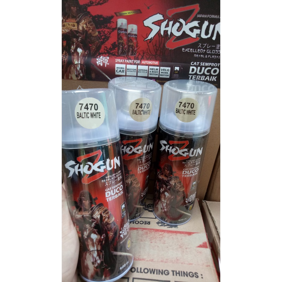pilox pilox cat semprot duco shogunz shogun 7470 baltic white 7470 400cc pilok shogun