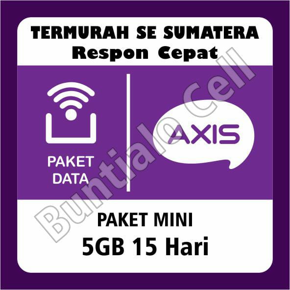GRATIS ONGKIR PAKET INTERNET AXIS 5GB 15 HARI AIGO INTERNET MURAH GAMING BUNTIALOCELL