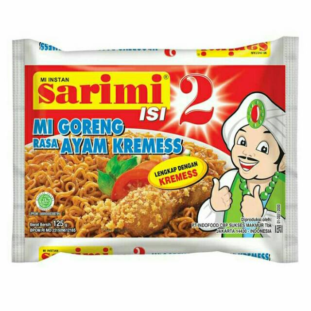

Sarimi Isi 2 Ayam Kremes Mi Goreng 1 pcs