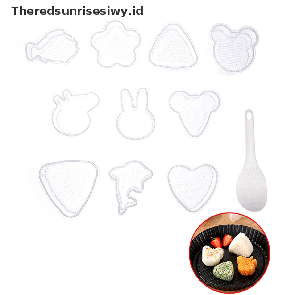 # Alat Rumah Tangga # 10pcs / Set Cetakan Nasi Sushi / Bento DIY Bentuk Kartun