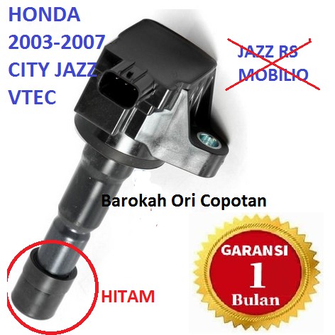 Coil koil ignition honda JAZZ CITY VTEC karet hitam l15a l13a copotan original ori Asli HITACHI busi