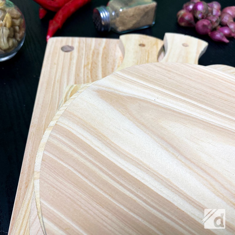 DADALALA Talenan Kayu Pinus Ukuran 14x29 Cm Untuk Memasak dan Lukis - 7 Varian