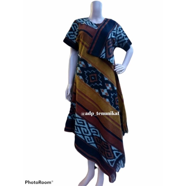 Kadita dress / dress tenun batik wanita tenun endek premium