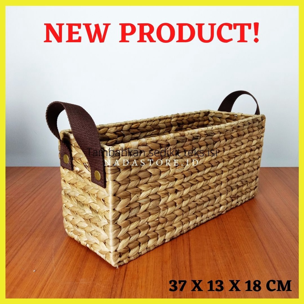 NEW ARRIVAL PREMIUM STORAGE WATER HYACINTH PRODUCT WITH HANDLE HANDMADE BY NADASTORE