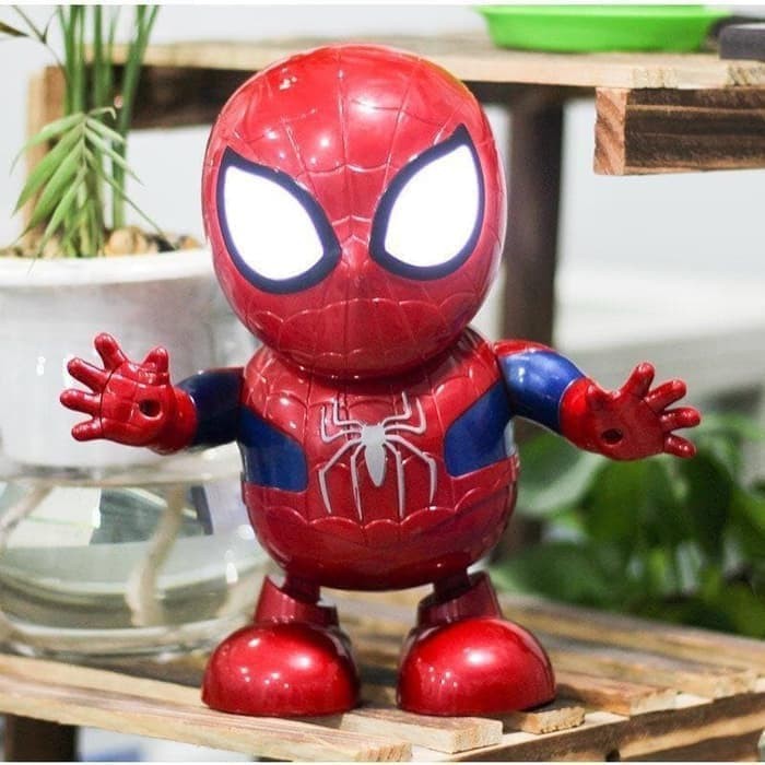 Robot Joget Spiderman / Mainan Robot Dance Hero Spiderman