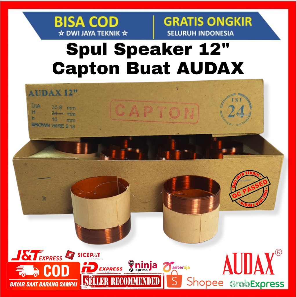 Spul Speaker 12" Capton buat AUDAX