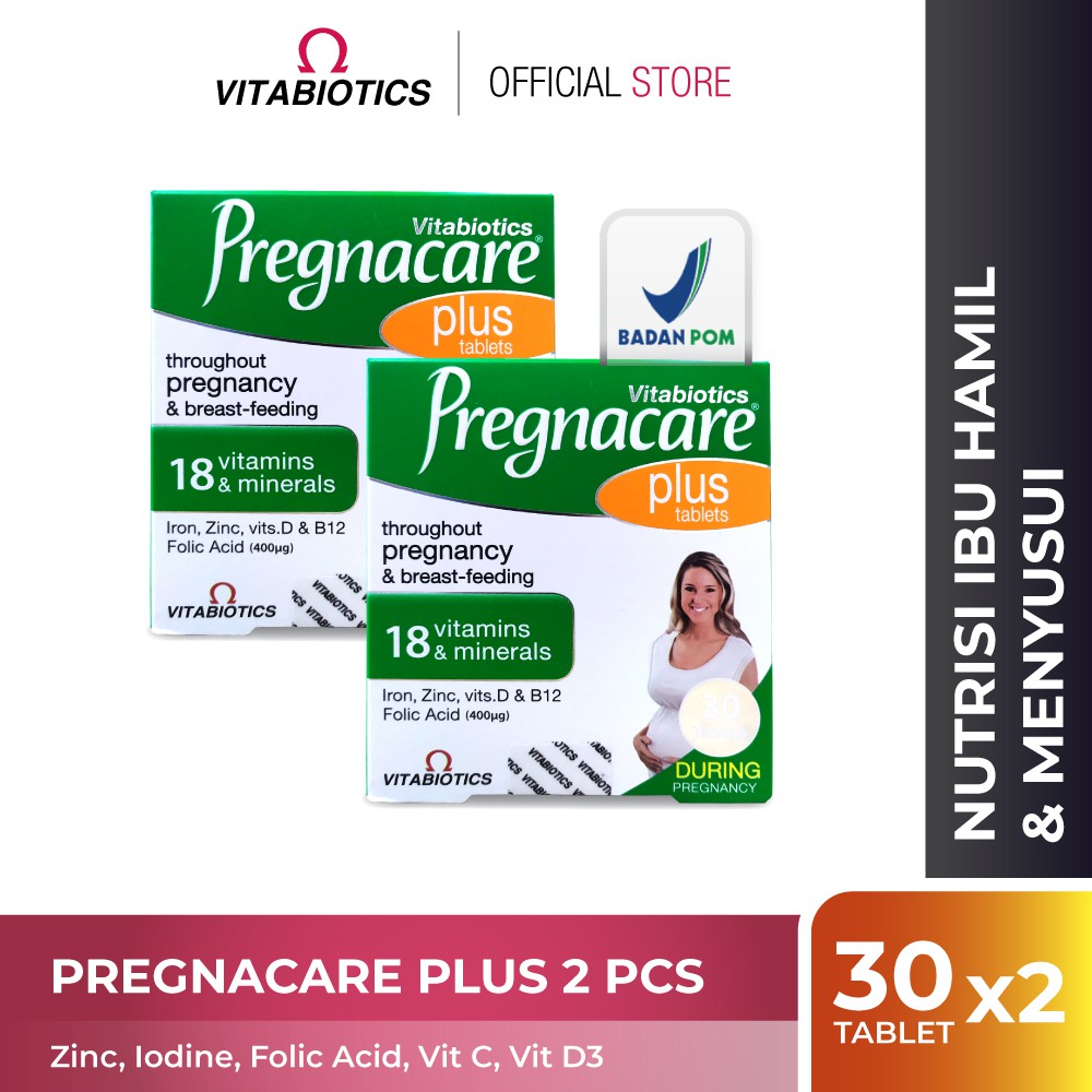 Vitabiotics Pregnacare Plus 2 Pcs Vitamin Ibu Hamil Dan Menyusui Pregnancy Shopee Indonesia