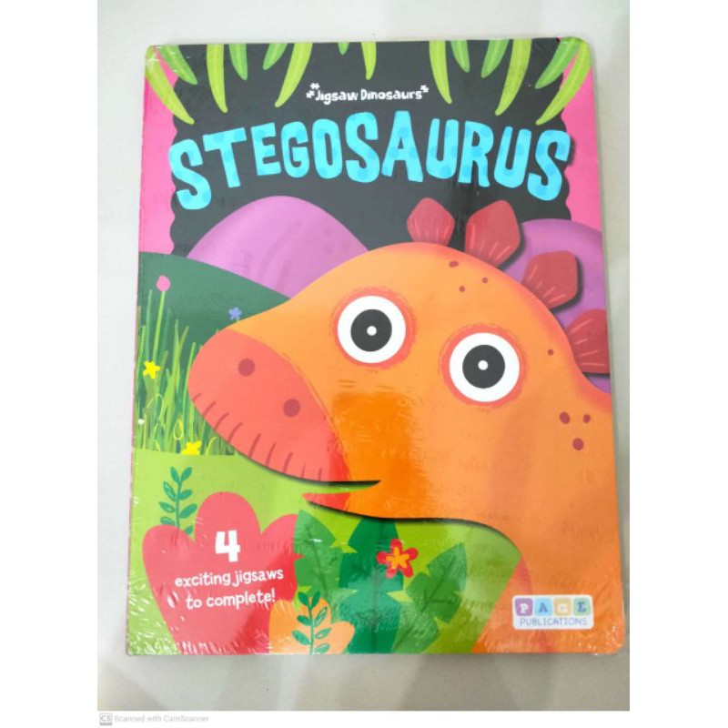 Puzzle book Jigsaw dinosaur Stegosaurus