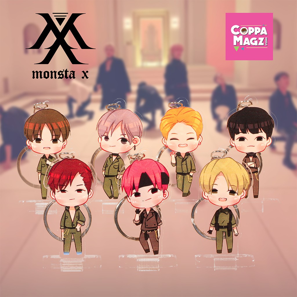 Monsta X Shoot Out Kpop Standee Keychain By Zkwon20