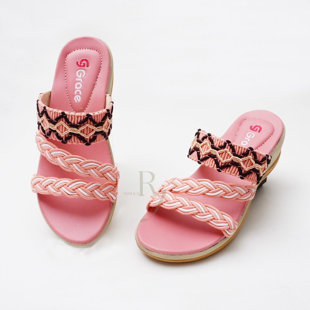 GRACE [WRH NEW] Sendal Wedges Anak Ban 3M/ Sandal Selop Hak Anak Perempuan/ Sandal Selop Anak Perempuan