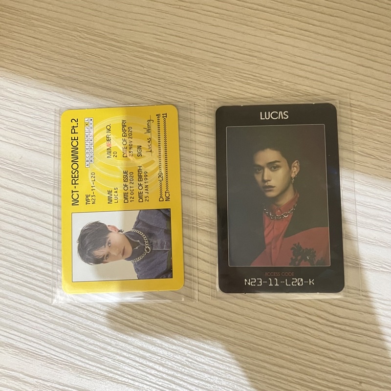 PHOTOCARD PC NCT WAYV IDC AC ID CARD ACCESS CARD LUCAS