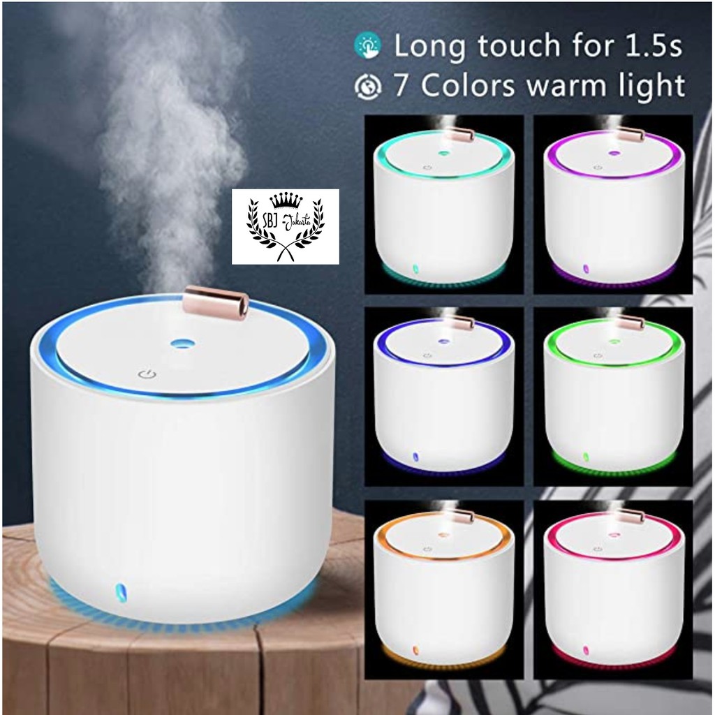 Mini Portable Aromaterapi diffuser Humidifier Purifier 7 LED 400ml SBJH04 Pelembab ruangan