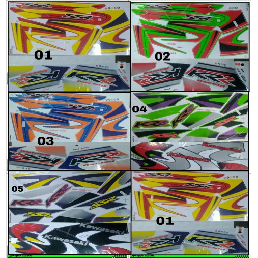 Sticker Striping Variasi Thailand Ninja SSR-Ninja SERPICO-NINJA R KRR f1502
