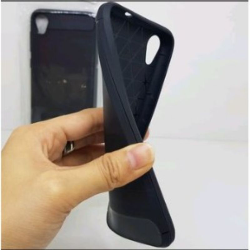 Softcase Slim Fit Carbon Zenfone Live L1 Live L2 ZA550KL - UA