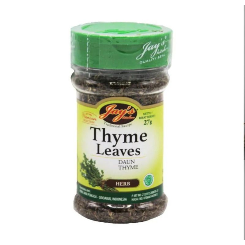 

Jays Kitchen Thyme Leaves 27gr