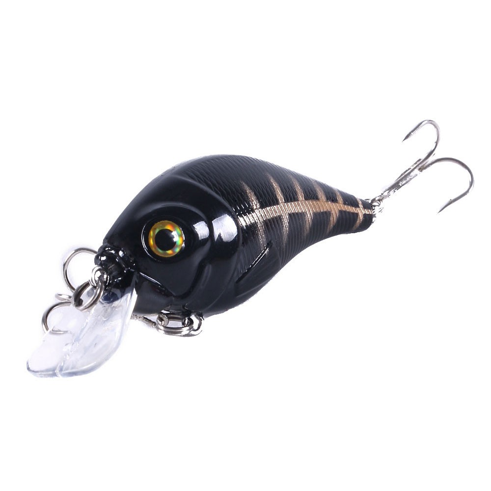 Hengjia 1pcs 7.5cm 10.2g CrankBait Minnow Umpan Pancing Swimbait Fishing Lure Ikan Memancing Tackle