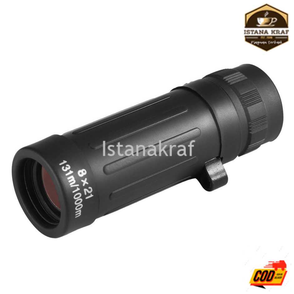 Teropong Compact Hunting Monocular Telescope 8 x 21 Zoom