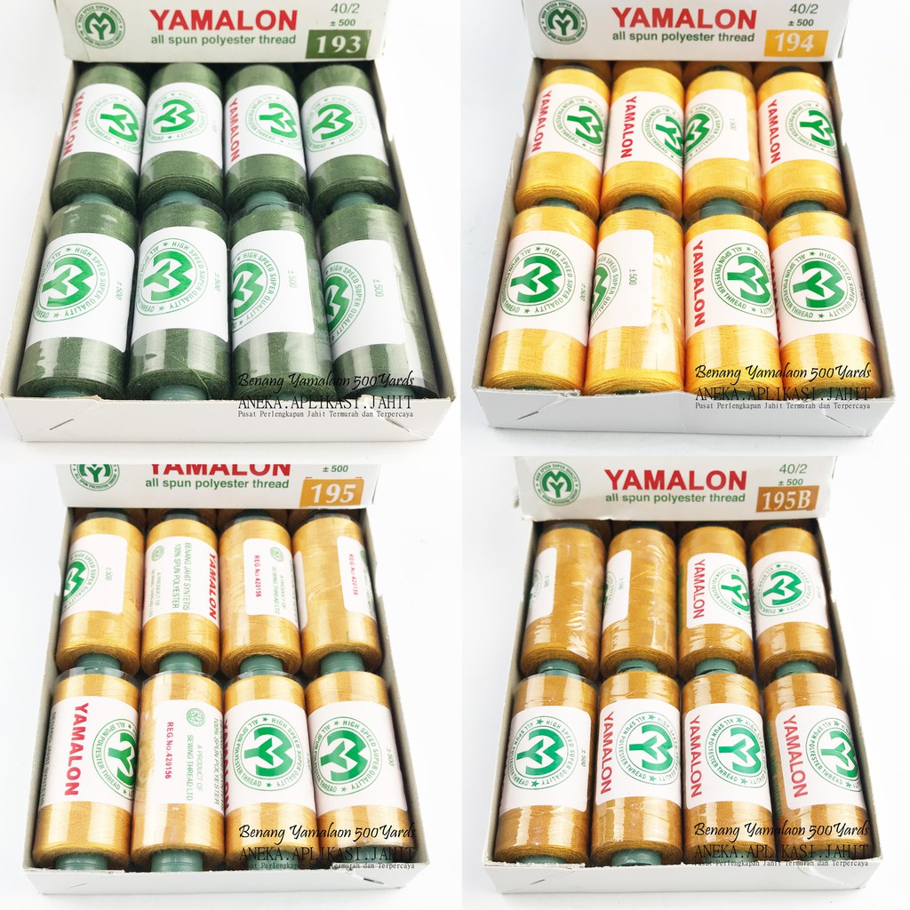 [7/7] 1 LUSIN BENANG JAHIT YAMALON (7 LUSIN = 1 KILO)