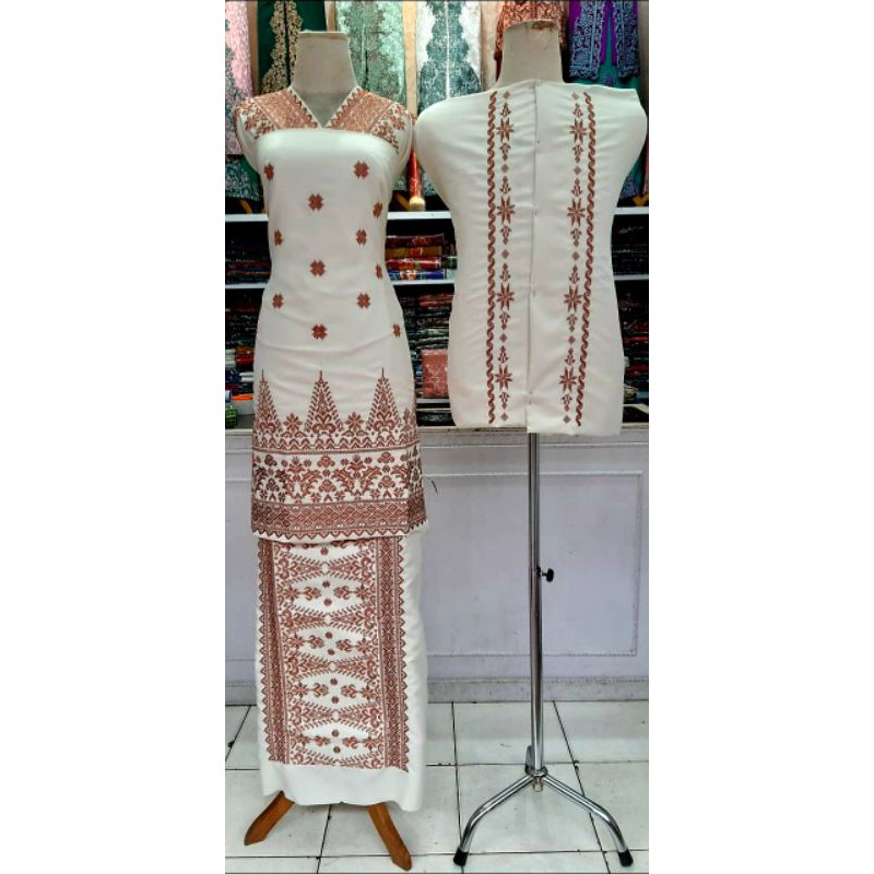 Bahan/Bakal Baju Bordir songket couple 2