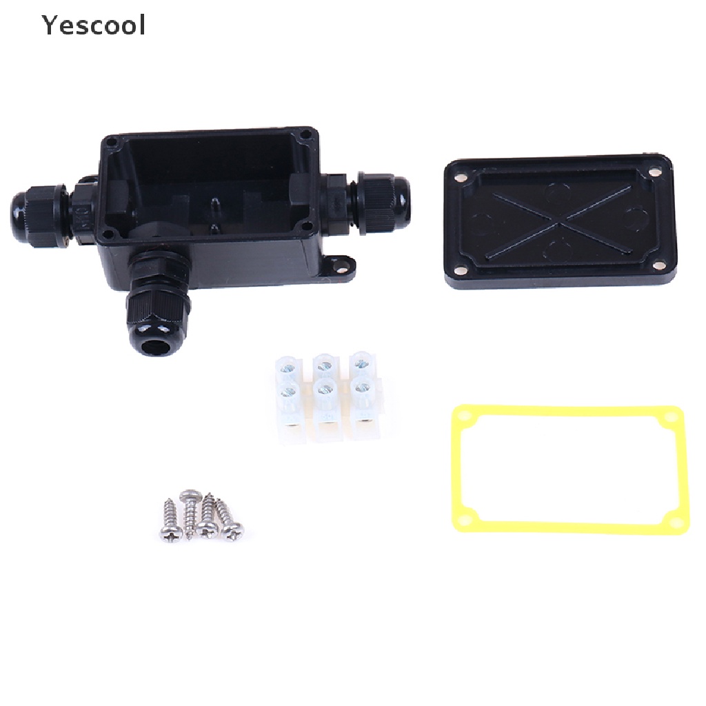 Yescool 3Way IP66 outdoor waterproof cable connector junction box with terminal 450v .