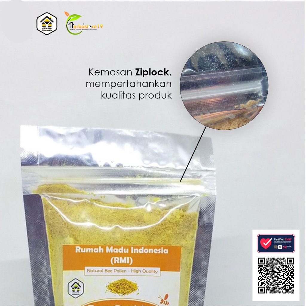 Bee Pollen Powder Organic Food Honeys Bee Pollens Tepung Sari Bunga Fresh &amp; Natural | Bee Polen  100 Gram