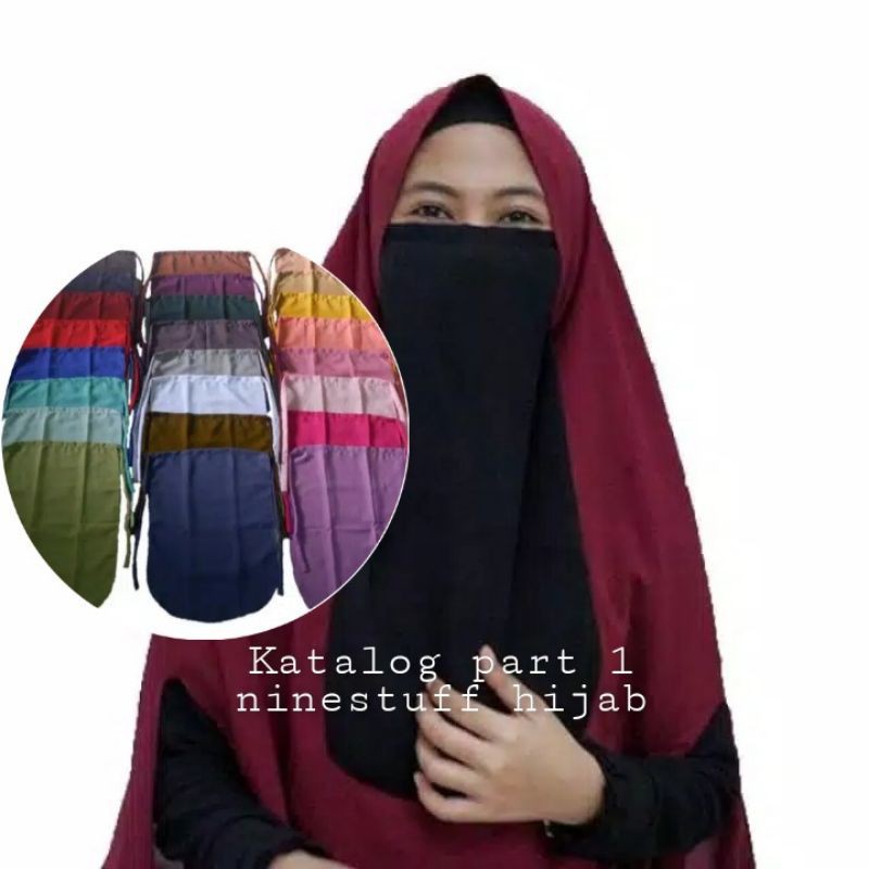 Ninestuff Hijab | Cadar Tali Wolfis 1 layer