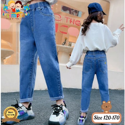 Celana Jeans Anak Perempuan Import Boyfriend Smile #6