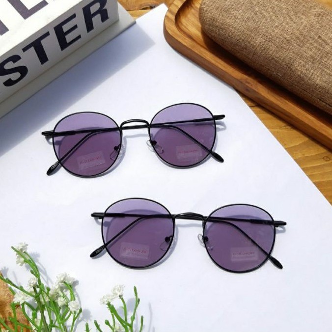 Kacamata Oval Photocromic Gray Berubah Warna AB8213
