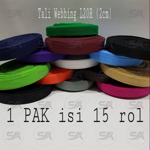 

TALI WEBBING L20R / TALI BISBAN 2CM (PAK)