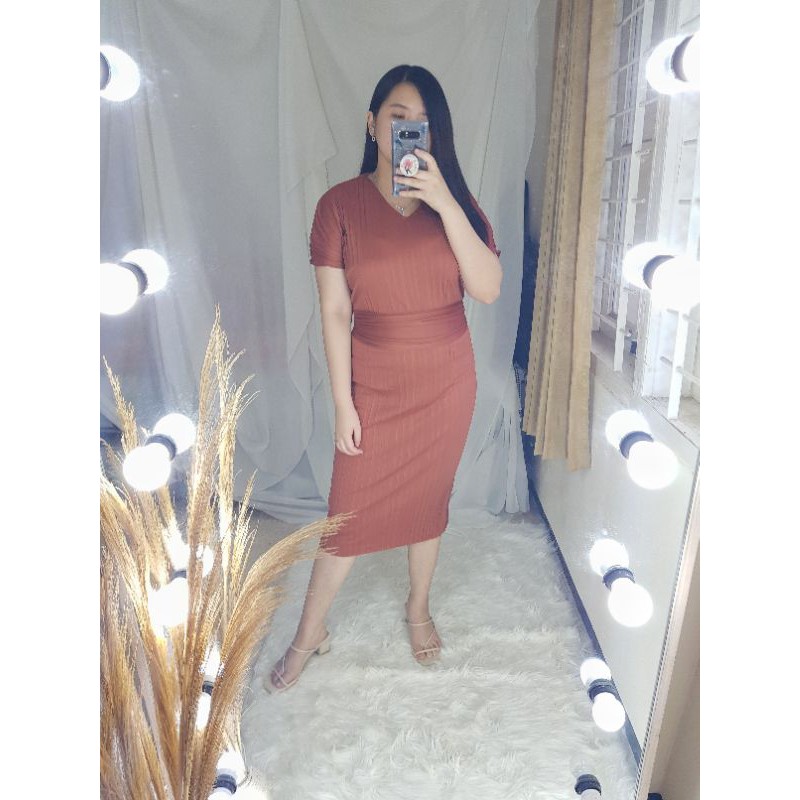 Georgia dress / ferren pleated casual dress