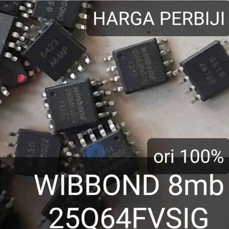 IC WINBOND WINBON 25Q64 W25Q64 25Q64FVSIG 25Q64BVSIG SPI FLASH EEPROM 8mb IC MEMORI MEMORY WINBOND ORIGINAL