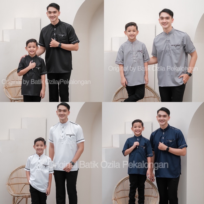 Baju Koko Couple Ayah Anak - Kurta Couple Terbaru 2022 - Koko Anak COD