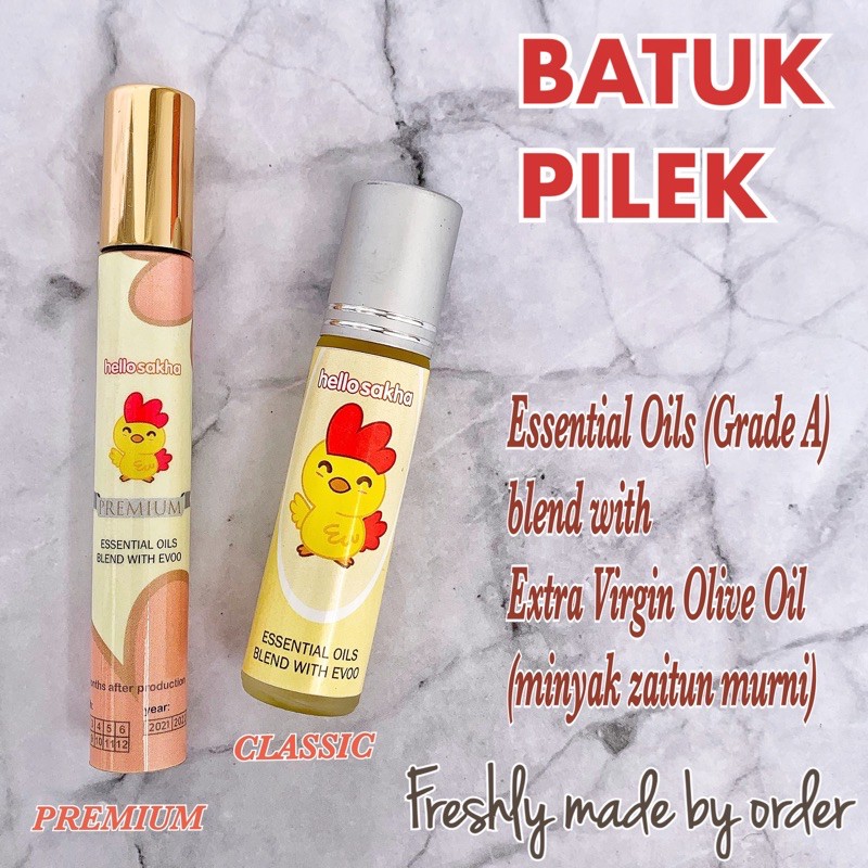 HELLOSAKHA BATUK PILEK Essential Oil + Evoo zaitun/ Obat herbal alami anak cegah virus anti sakit