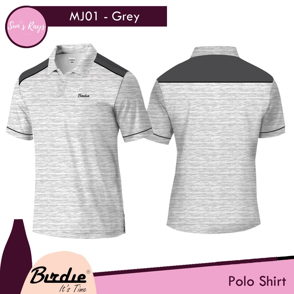 BIRDIE Matrix MJ01 Golf Shirt Male Kaos Golf Polo Pria Kaos Olahraga Kaos Atasan Berkerah Polo Shirt