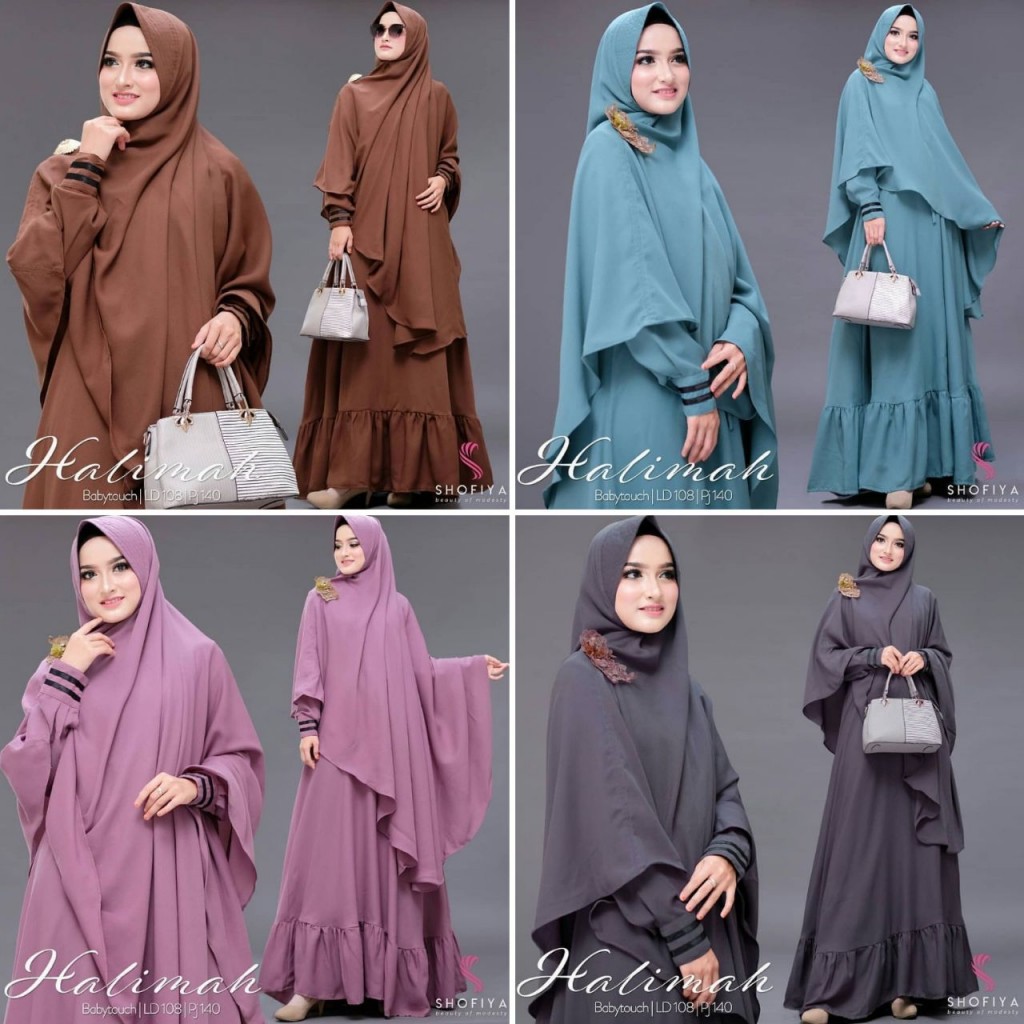 GAMIS HALIMAH SYARI NN 4 Variant warna
