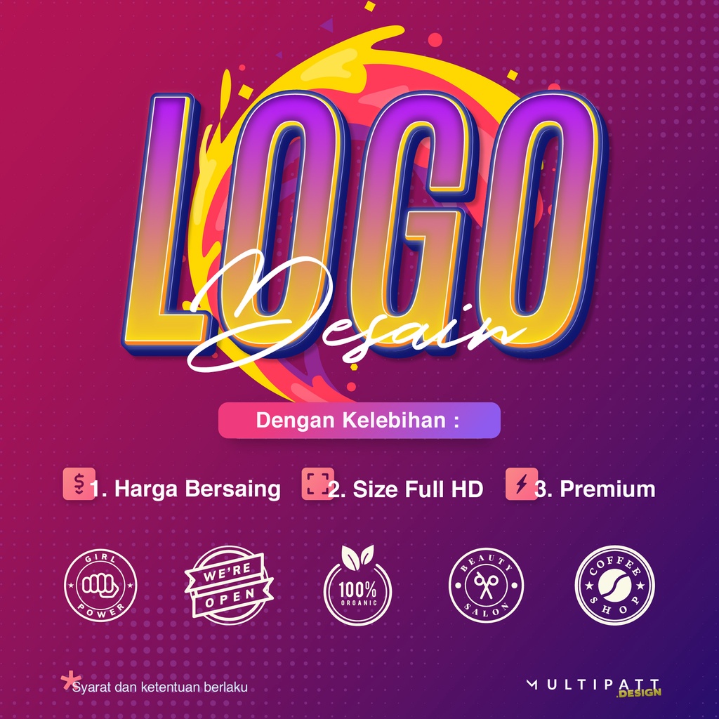 Desain Logo | Jasa Desain Sticker | Desain Logo Olshop | Premium