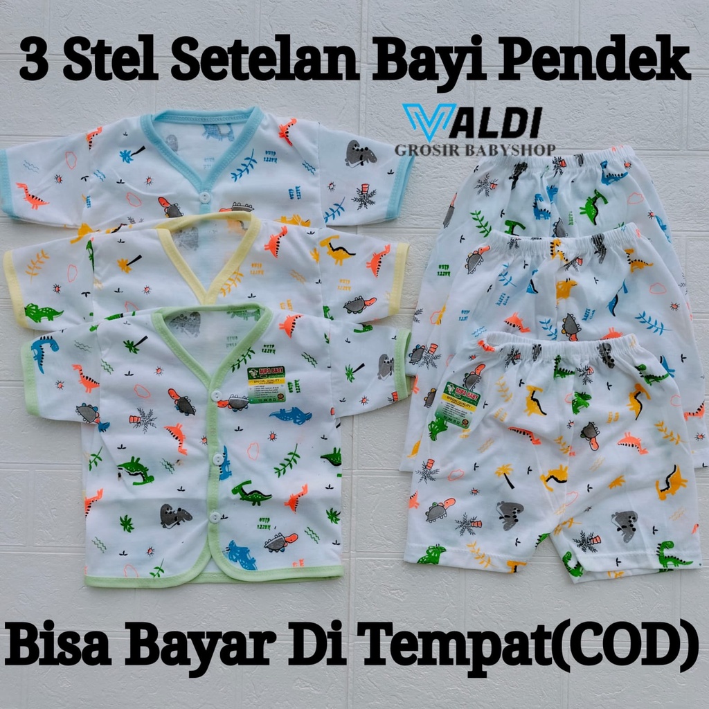 Paket Hemat Baju Bayi Polos 18 pcs / 9 stel paket baju bayi newborn