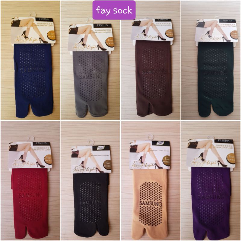 Kaos kaki jempol SAMSUNG antislip  ( anti-licin ) / kaos kaki muslimah / kaos kaki kerja wanita / kaos kaki  jempol anti slip