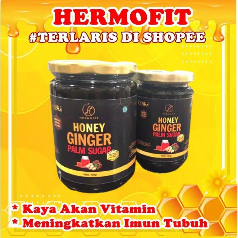 

HERMOFIT HONEY GINGER PALM SUGAR MADU ASLI DAN IRISAN JAHE GULA