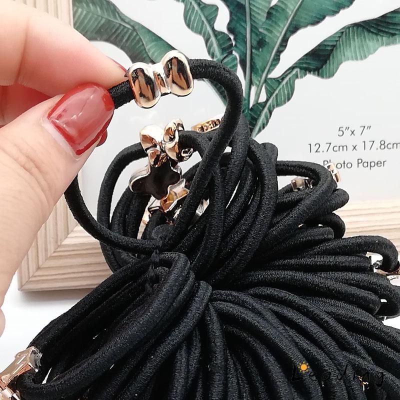 1PC Ikat Rambut Karet Wanita Korea Karakter Kuncir Rambut Gelang S-Le