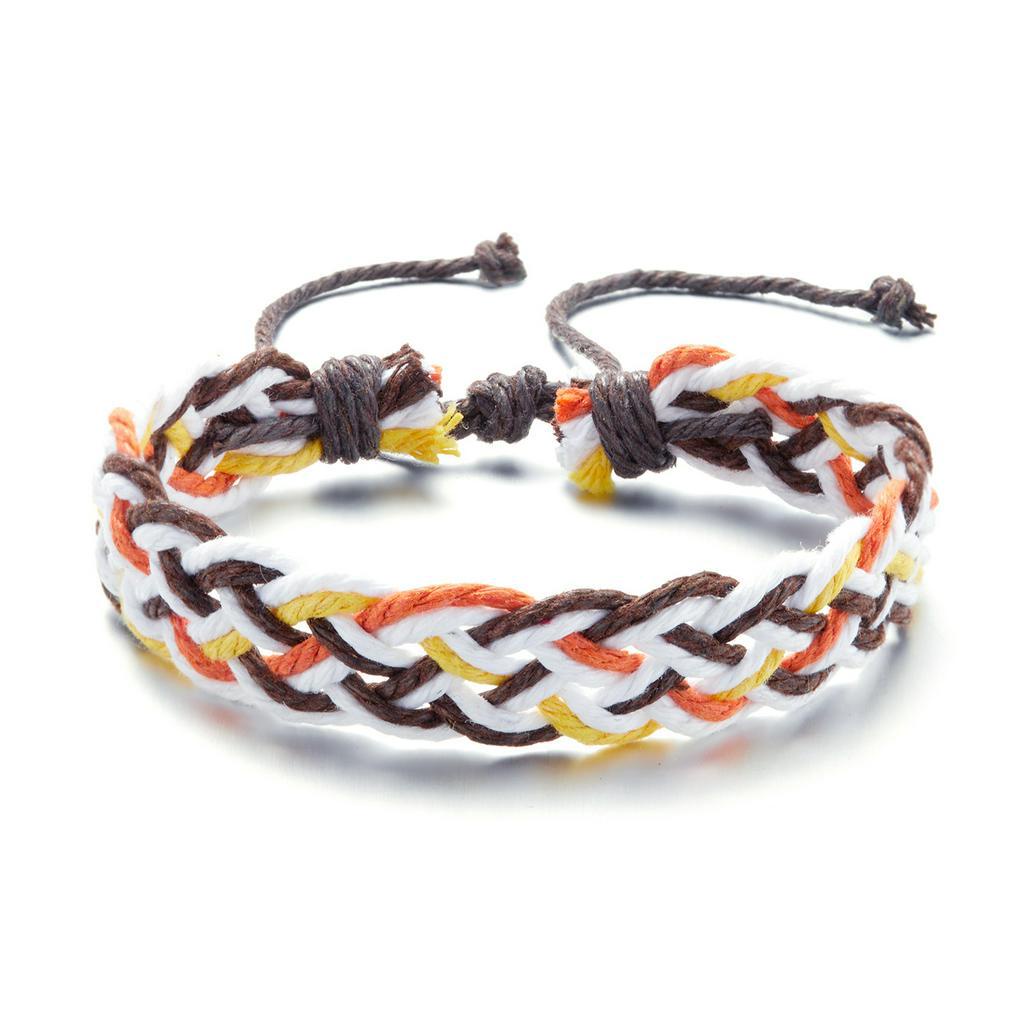 Gelang Fashion Cross Hand Woven Adjustable Untuk Aksesoris Perhiasan Pria Dan Wanita