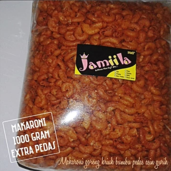

makaroni 1000gr/makroni 1kg/ori/pedas/extra pedas/jeruk/snack/murah