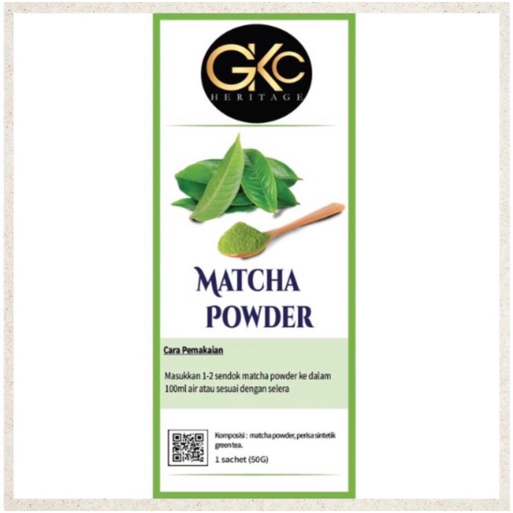 

Bubuk GKC "Matcha" ( Green Tea ) 50g