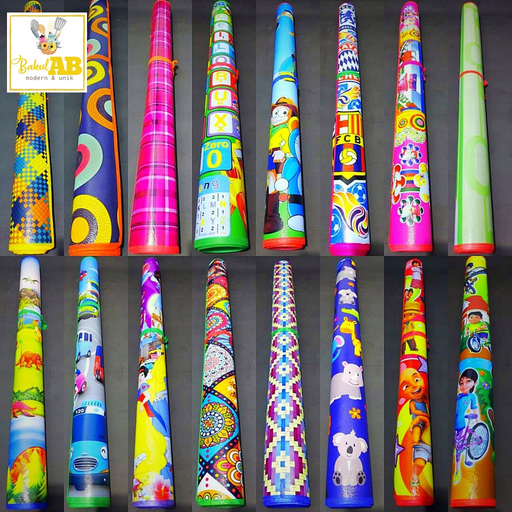 TIKAR SPON - KARPET SPON - TIKAR LANTAI SPON - TIKAR EVA - KARAKTER MOTIF RANDOM (120 X 150 CM)