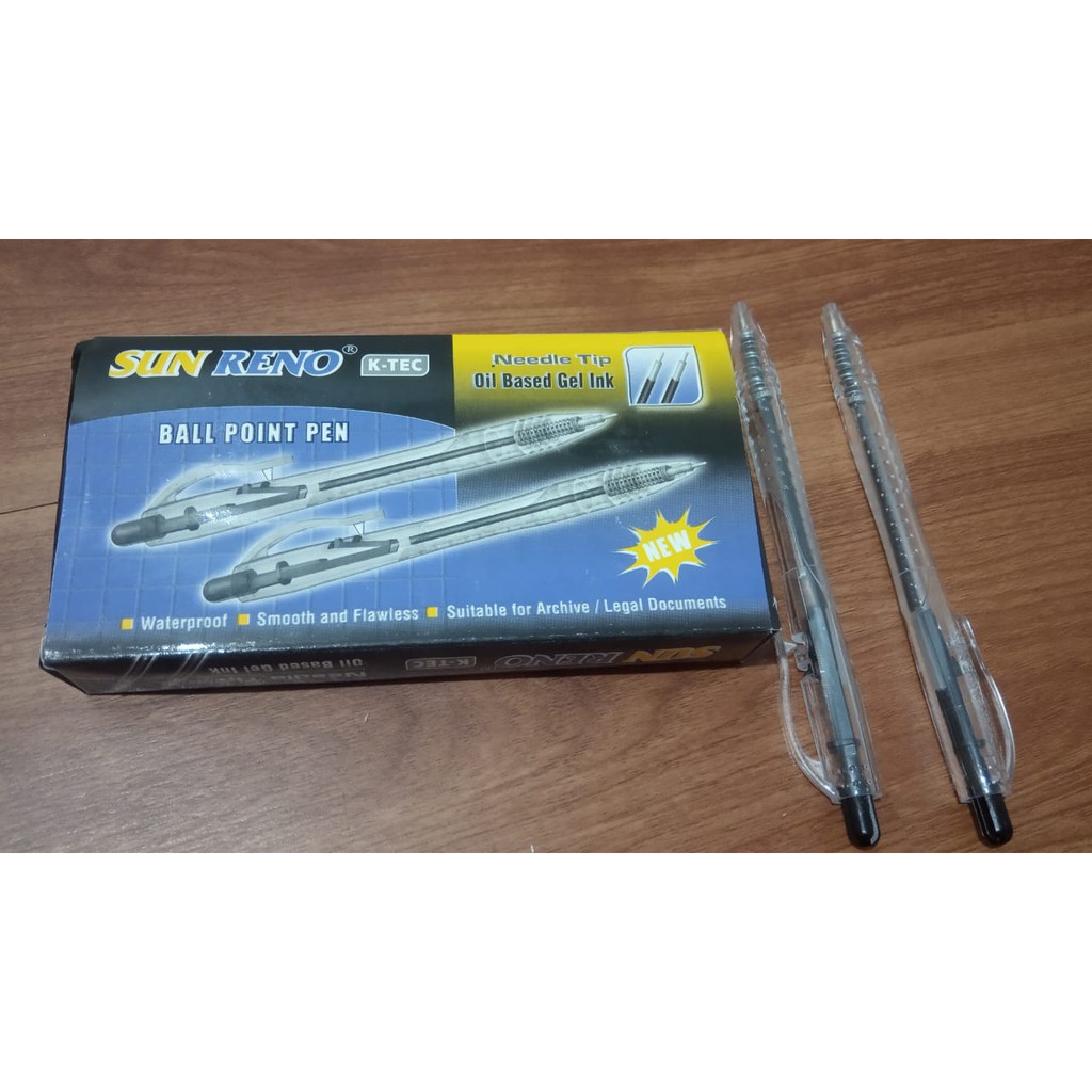 

Pulpen SunReno Model Pencet Per Pack Murah