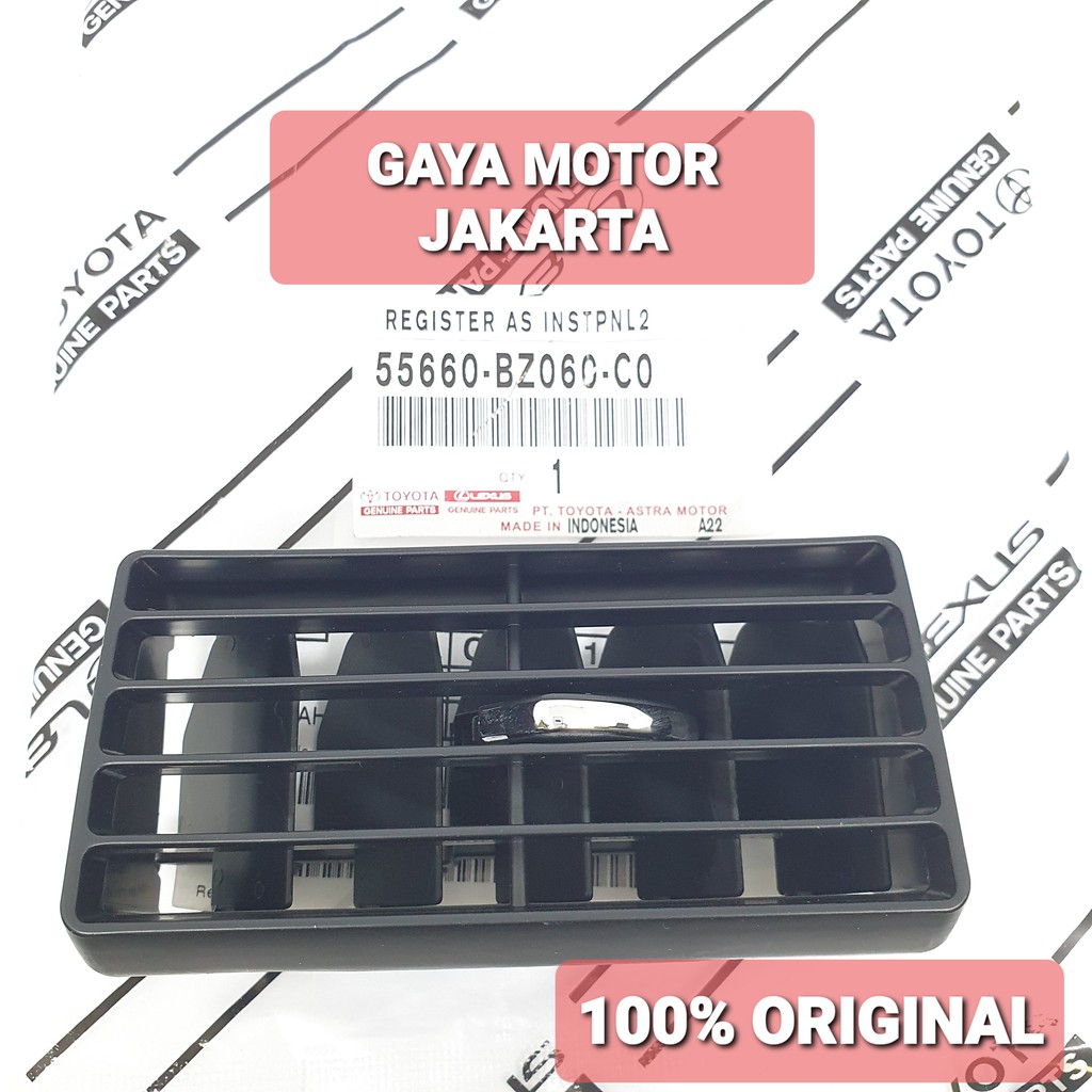 Grille AC Depan Tengah Agya-Ayla 2012-2018 Hitam 55660-BZ060-C0